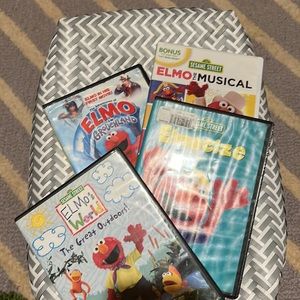 4 Elmo DVDs